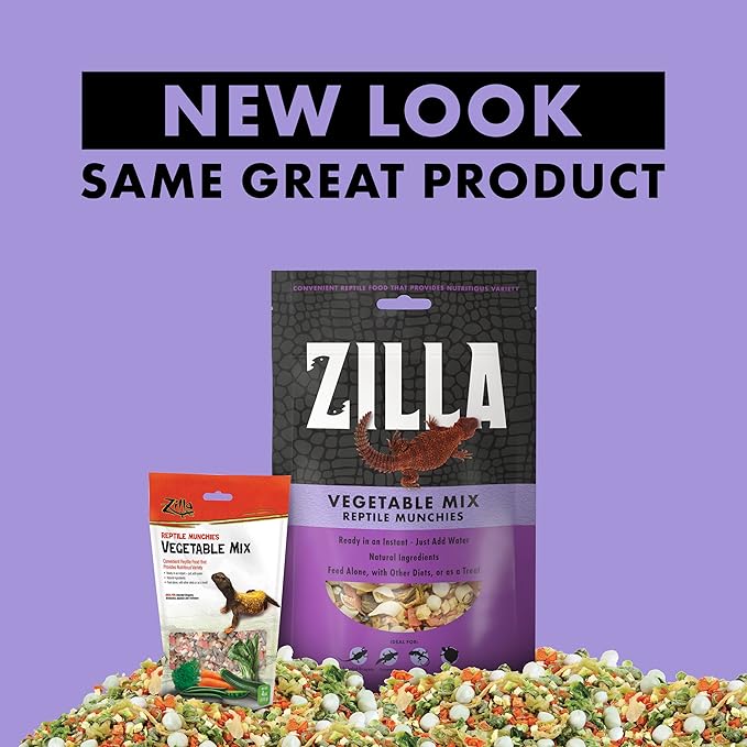 Zilla Reptile Food Munchies Vegetable Mix, 4-Ounce Zilla