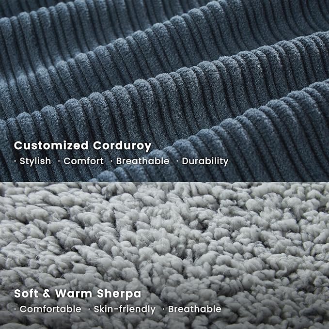 Miguel Washable Dog Bed with Removable Cushion for Medium Small Dogs, Easy to Wash Pet Sofa Bed with Side, Rectangle Bolster Cat Bed Calming Cuddle Puppy Bed with Anti-Slip Bottom, Blue 25 Inch - PAWPICO