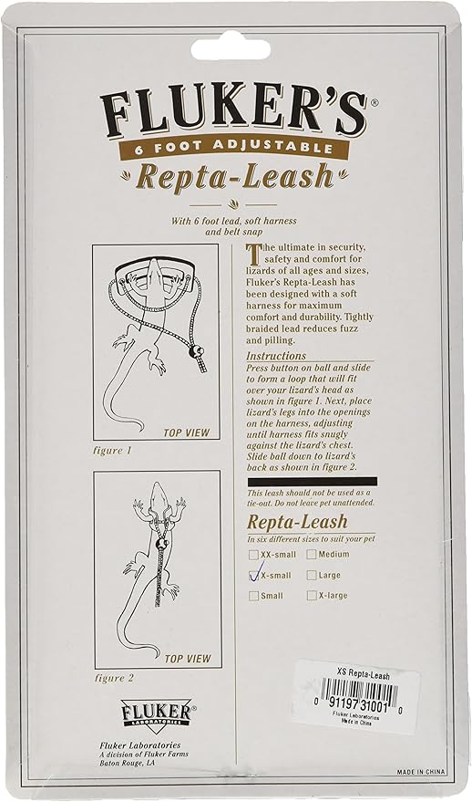 Fluker's Repta Leash for Reptile, X-Small Flukers