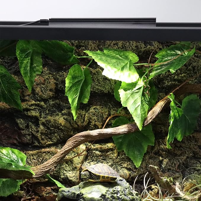 Aiicioo Reptile LED UVB Light - LED Terrarium Light with 3 Timing Function UVB Lamp UVB Bulb 4-Level Brightness Adjustable Lighting for Bearded Dragon Turtle Lizard (watts, 4) AIICIOO