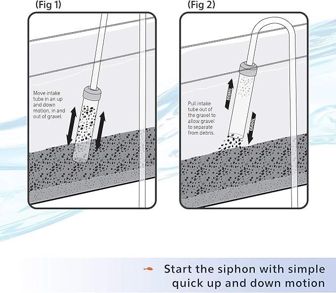 Aqueon Aquarium Siphon Vacuum Gravel Cleaner Mini - 5 Inches Aqueon