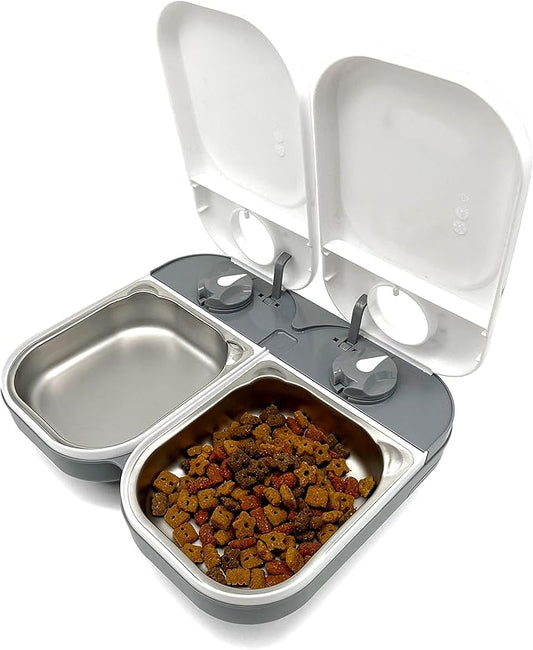 Cat Mate Stainless Steel Bowl Inserts x 2 for Cat Mate C100 and C200 Automatic Feeders (Feeder Not Included) - PAWPICO