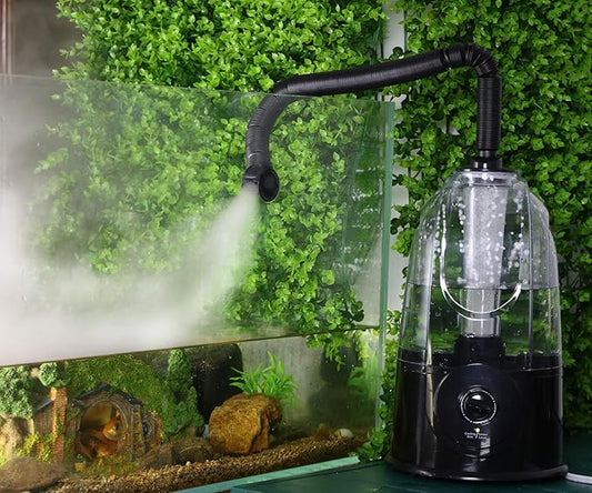 Reptile Fogger Terrariums Humidifier Fog Machine Mister 3L Large Size Ideal for Paludarium/Vivarium/Reptiles/Amphibians/Herps Coospider