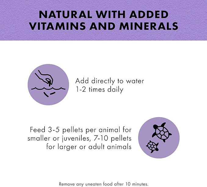 Zilla Pet Aquatic Turtle Sticks, Natural with Added Vitamins and Minerals, Nutrient-Rich Floating Food for Turtles, 4.5 oz Zilla