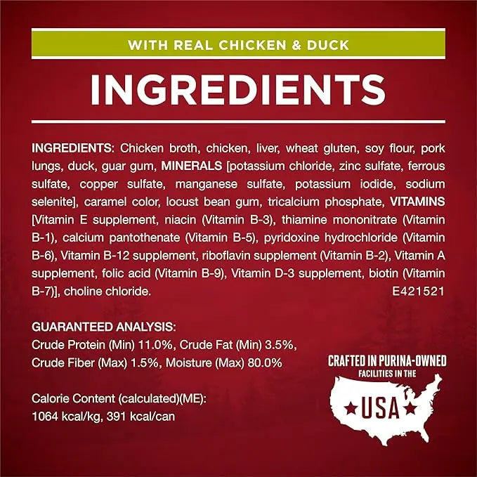 Purina ONE True Instinct Tender Cuts in Gravy With Real Turkey and Venison, and With Real Chicken and Duck High Protein Wet Dog Food Variety Pack - (Pack of 12) 13 oz. Cans - PAWPICO