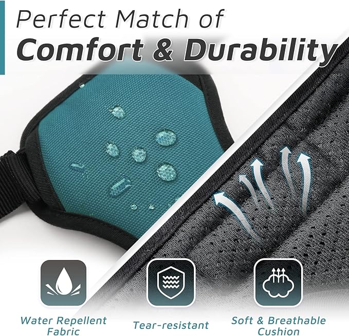 Eagloo Dog Harness Medium Sized Dog, No Pull Service Vest with Reflective Strips and Control Handle, Adjustable and Comfortable for Easy Walking, No Choke Pet Harness with 2 Metal Rings, Dark Green, M GoExplorewithEagloo