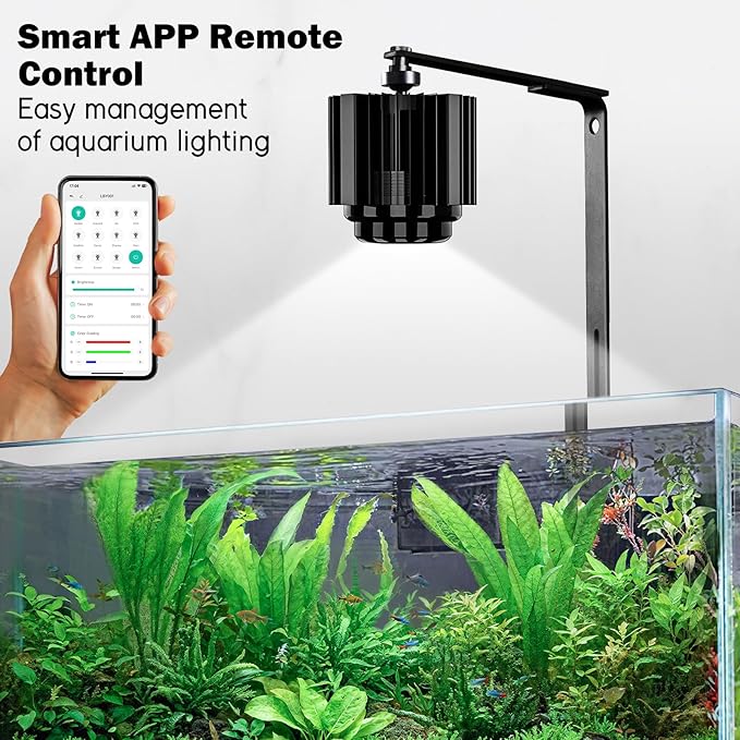 Aquarium Light Fish Tank Light LED Clip on Freshwater Light Full Spectrum fluval Aquarium GrowLight Aquarium lamp 10 Gallon 20 Gallon 48 inch30 inch.24W TRIGRAND