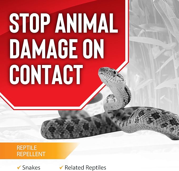 Reptile Stopper, Granular Animal Repellent, All Natural, Effective All Year Round, Safe for People and Pets, No Harsh Chemicals, Ready to Use, Snake & Reptile Repellent - 12 lb. Bulk Deer+Stopper