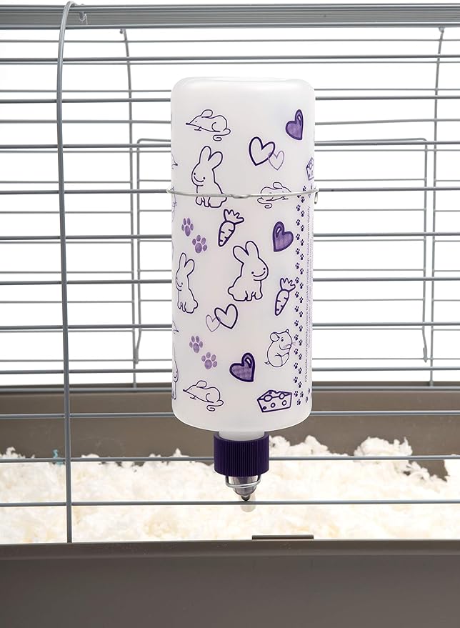 Lixit Weather Resistant Cage Water Bottles for Rabbits, Ferrets, Guinea Pigs Hamsters and Other Small Animals. (32-Ounce) Lixit