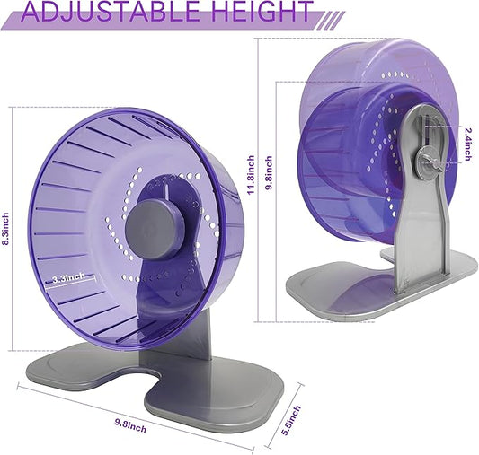 Petest Hamster Exercise Wheel, Silent Spinner Hamster Running Wheels, Diameter 8.3 inch, Purple Petest