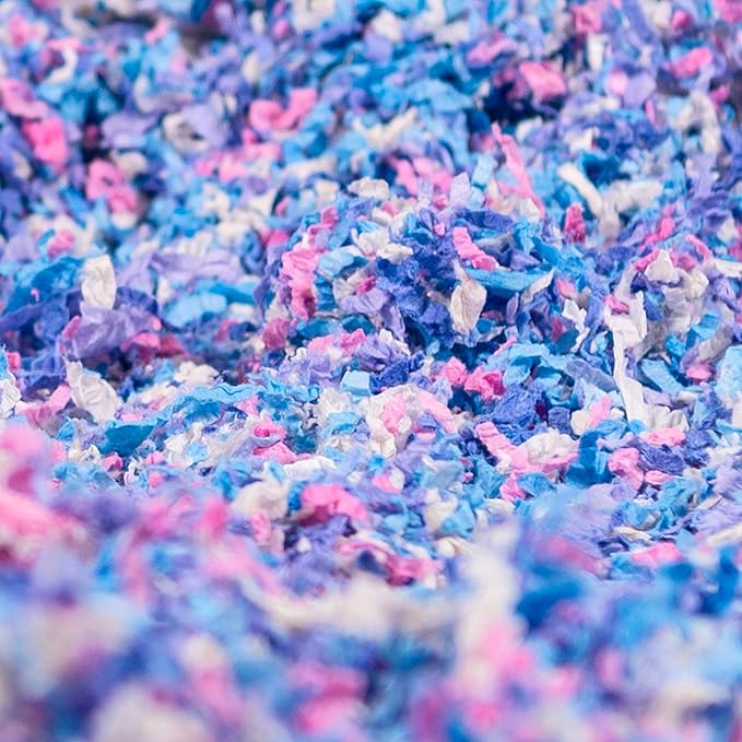 Uber Soft Paper Pet Bedding for Small Animals, Confetti, 56L PetsPick%C2%AE