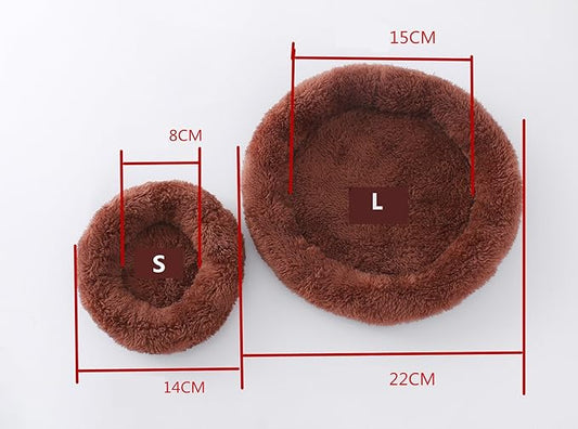 Hamster Bed Soft Warm Cushion for Small Animal - Comfortable Sleep Mat Pad for Guinea Pigs/Hedgehog/Squirrel/Mice/Rats/Chinchilla Nest House PAWPICO