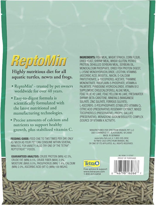 Tetra ReptoMin Floating Food Sticks, Food for Aquatic Turtles, Newts and Frogs, 2.65 lbs Tetra