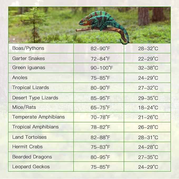iPower 8 by 18-Inch 24 Watts Reptile Heating Mat with Temperature Controller Under Tank Warmer Terrarium Heat Pad for Reptiles and Amphibians iPower