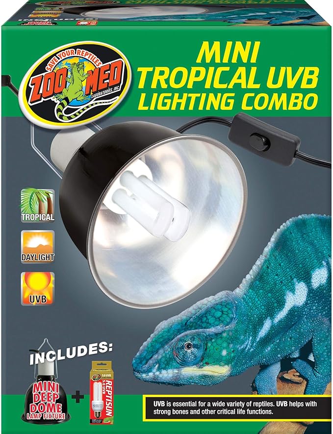 Zoo Med Mini Tropical UVB Lighting Single Combo 100 Watt ZooMed