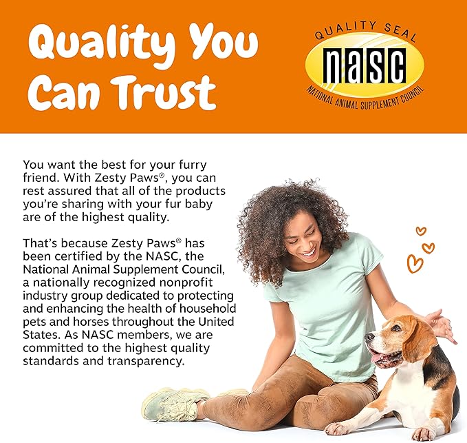 Zesty Paws Dog Allergy Relief- Dog Itching Skin Relief- Dog Probiotics for Itchy Skin and Itchy Ears- Dog Allergy Paw Relief- Dog Allergy Chews- Dog Itch Relief- Dog Skin Allergy Relief- Salmon- 90ct ZestyPaws