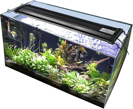 KZKR Aquarium Hood Lighting Fish Tank Light 36 inch - 46 inch for Freshwater and Saltwater Blue and White Light 90cm - 115cm KZKR