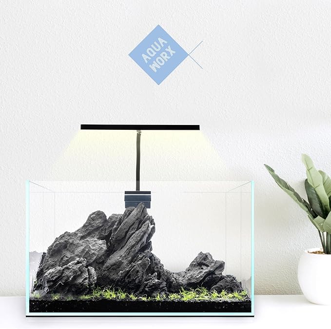 EOS LED Aquarium Light - Adjustable Aquarium Gooseneck Light with 7-Mode RGB Settings - Ideal Planted Aquarium Light - Fish Tank Light - Nano Aquarium Light - Aquarium LED Light - N5 RGB Aqua+Worx
