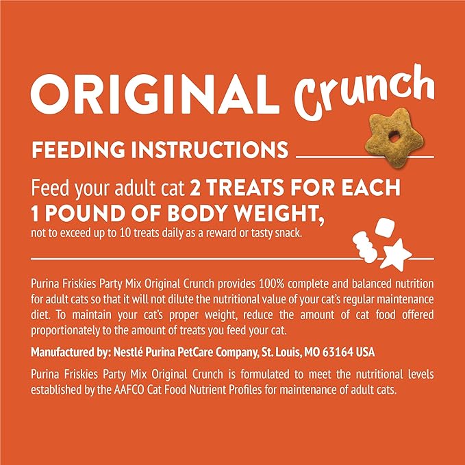 Purina Friskies Cat Treats, Party Mix Original Crunch - 30 oz. Pouch PurinaTreats