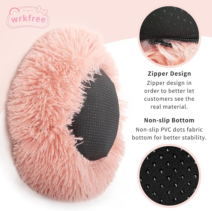 Chinchilla Bed Pink Burrowing Pet Bed for Guinea Pigs and Other Small Animals 11.8 inch - PAWPICO