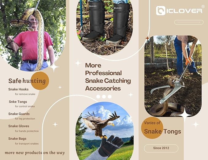 IC ICLOVER Snake Reptile Bag with Drawstring, 20 x 28 Inch Heavy Duty Large Snake Hunting Sack Pouch with Sewn Bottom Corners for Moving Transporting Capturing Hunting Catching Rattlesnakes Reptiles ICICLOVER