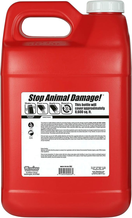 Reptile Stopper, Granular Animal Repellent, All Natural, Effective All Year Round, Safe for People and Pets, No Harsh Chemicals, Ready to Use, Snake & Reptile Repellent - 12 lb. Bulk Messinas