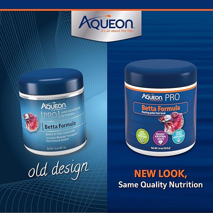 Aqueon PRO Pellet Fish Food Betta Formula 1.4 oz Aqueon