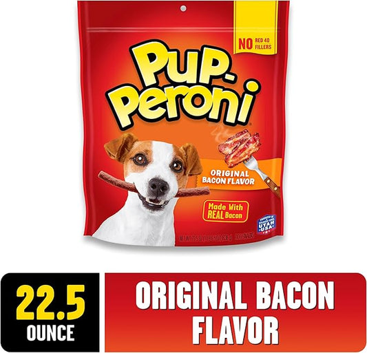 Pup-Peroni Dog Treats, Original Bacon Flavor, 22.5 Ounce, Made with Real Bacon - PAWPICO