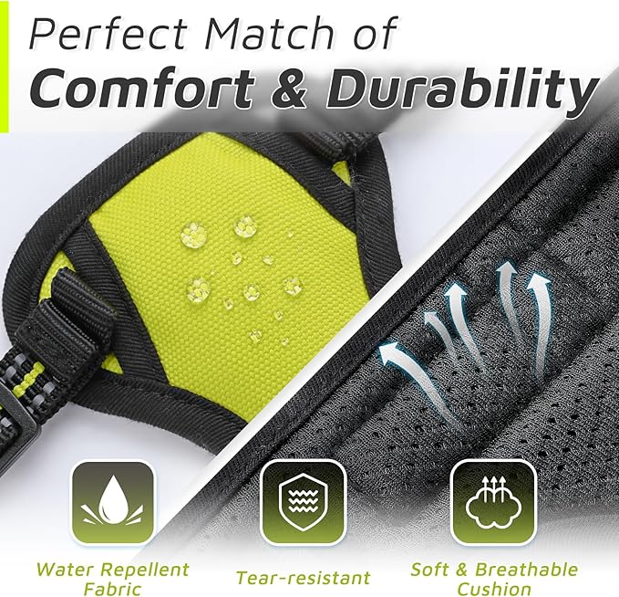 Eagloo Small Dog Harness No Pull, Service Vest with Reflective Strips and Control Handle, Adjustable and Comfortable for Easy Walking, No Choke Pet Harness with 2 Metal Rings, Green, XS GoExplorewithEagloo