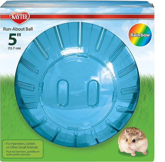 Kaytee 5" Assorted Color Run-About Exercise Ball For Pet Dwarf Hamsters & Mice Kaytee