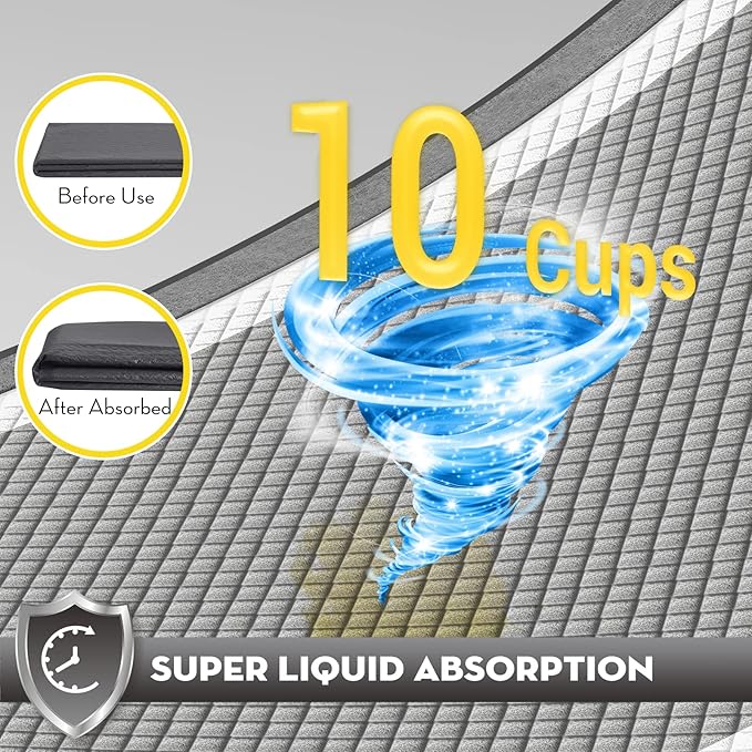 CROCI XXL 30"x36" Charcoal Pads for Dogs, Odor-Control Carbon Pee Pads for Dogs Absorbs Up to 10 Cups of Liquid, 6-Layer Leak-Proof & Quick Dry Dog Training Pads, Disposable (35 Counts) - PAWPICO
