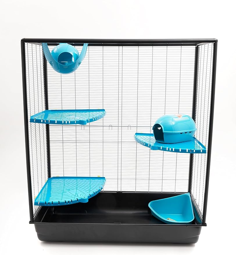 Lixit Igloos and Hideaways for Guinea Pigs, Rats, Mice, Hamsters, Gerbils and Other Small Animals (Blue, Large Space Pod) Lixit