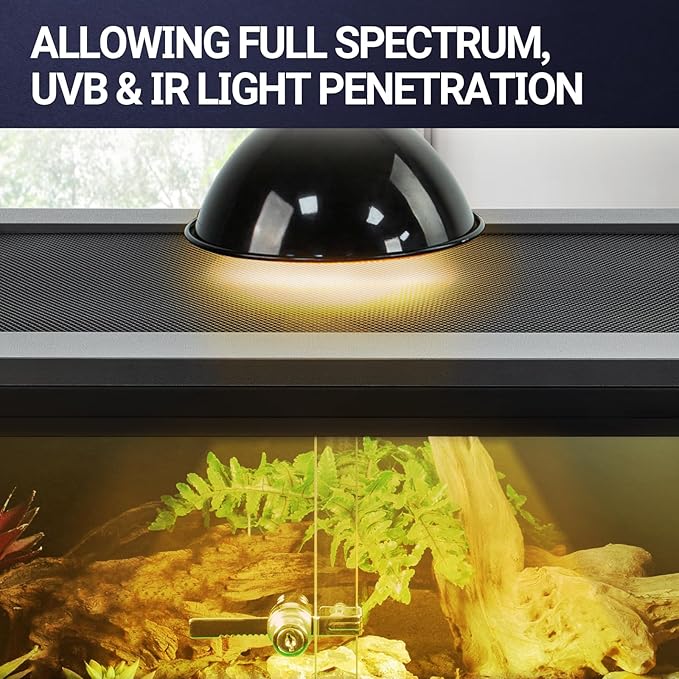 REPTIZOO 100 Gallon PVC Reptile Terrarium, 36"x18"x36" Extra Tall Large Glass Reptile Tank for Chameleon Frog Gecko Lizard Arboreal Reptile, Reptile Enclosure with Sliding Door & Screen Ventilation REPTIZOO