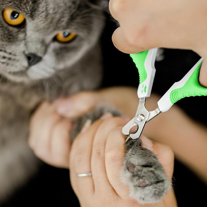 Mr. Pen- Cat Nail Clipper, Spring Green & White Cat Nail Trimmer, Cat Nail Clippers, Cat Claw Clippers, Cat Clippers for Nails, Pet Nail Clippers, Kitten Nail Clipper, Small Dog Nail Clipper - PAWPICO