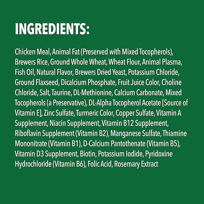 Greenies Feline Smartbites Skin & Fur Crunchy and Soft Natural Cat Treats, Chicken Flavor, 4.6 oz. Pack (Pack of 2) GREENIES