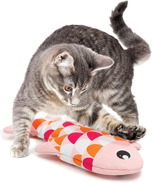 Catit Groovy Fish Interactive Cat Toy with Catnip, Pink - PAWPICO
