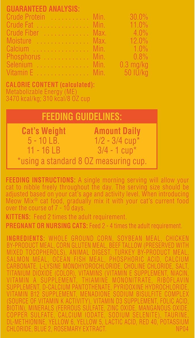 Meow Mix Original Choice Dry Cat Food, 6.3 Pound Bag MeowMix