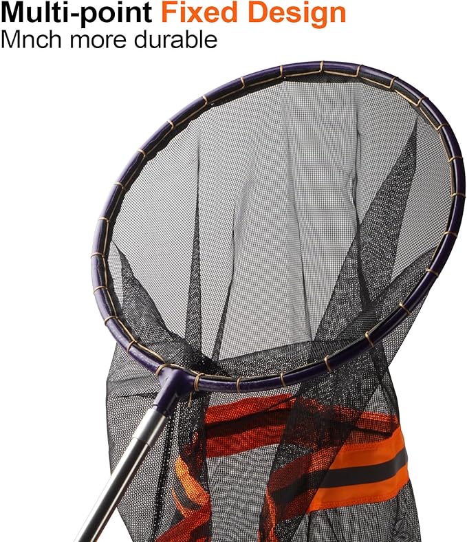 Snake Catcher Net, Rattlesnake Grabber Hnadling Tool, Reptile Catch Telescopic Pole Stick, Rattle Snake Removing and Catching Picker with 12" Ring, Extends to 40 Inches Professional+Heated+Jacket