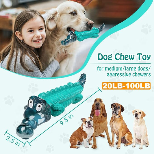 Dog Toys for Aggresive Chewers:Dog Toys for Large Dogs - Tough Dog Chew Toys - Indestructible Dog Toys for All Breed Sizes to Keep Them Busy - PAWPICO