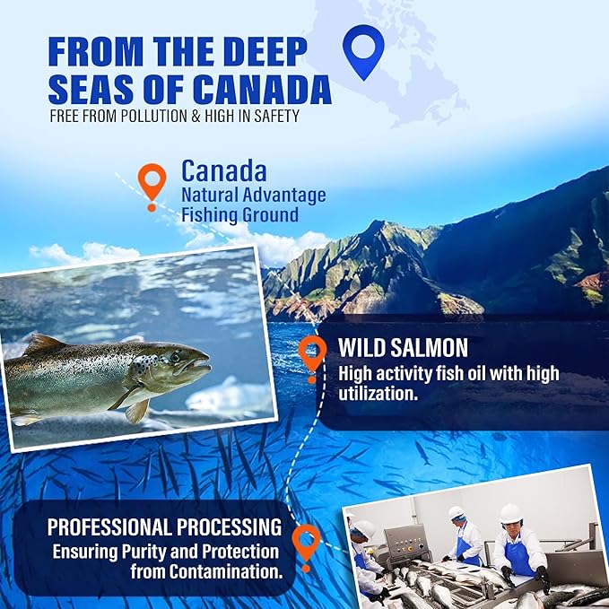 95% Omega 3 Fish Oil for Dogs & Cats, Vet-Formulated with RTG Processed Salmon Oil, Maximum EPA & DHA, Supports Heart, Skin, Coat, Joint,Heart & Immune Health, 100 Soft Gels PAWPICO