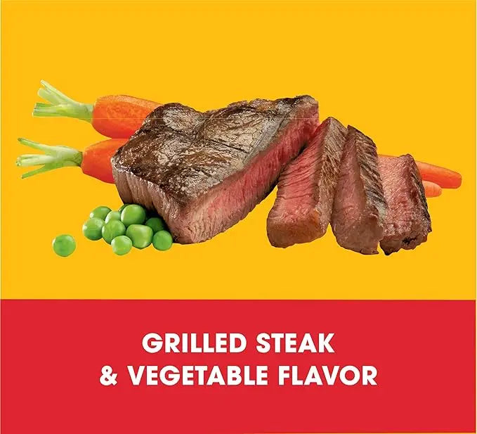PEDIGREE Complete Nutrition Adult Dry Dog Food Grilled Steak & Vegetable Flavor Dog Kibble, 17 lb. Bag - PAWPICO