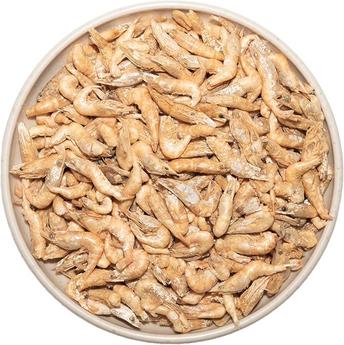 Freeze Dried Shrimp – 3.5 Oz Freeze Dried River Shrimp, Shrimp Turtle Food, Turtle Shrimp, Nutrient-Rich Shrimp Treat for Reptiles, Aquatic Turtles, Sugar Gliders, Hedgehogs, Tropical Fish Jadingfarm