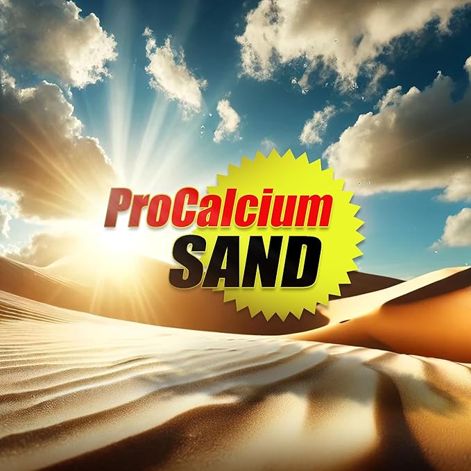 Reptile Science Black Pro-Calcium Terrarium Sand, 10 Lbs - Premium Substrate for Aquariums and Terrariums, Ideal for Fish Tank Décor and Reptile Habitats NaturesOcean