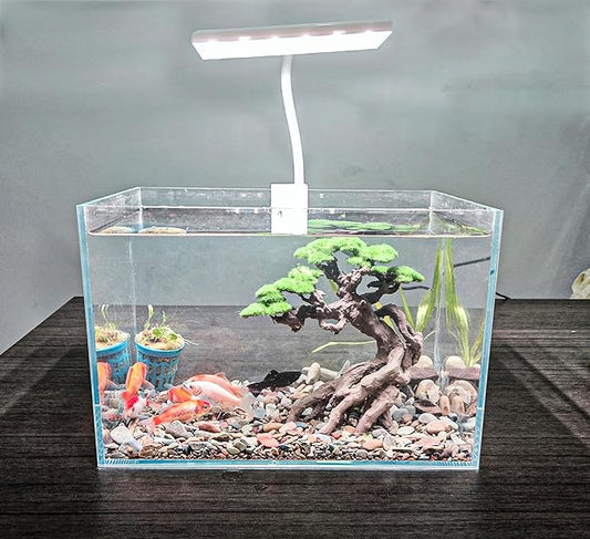 Fish Tank Decoration- Cliff Bonsai Trees with Faux Moss- Aquarium Decoration Aqua scaping- Made of Sandstone-Goldfish Betta Fish Tank Decor Novelsite
