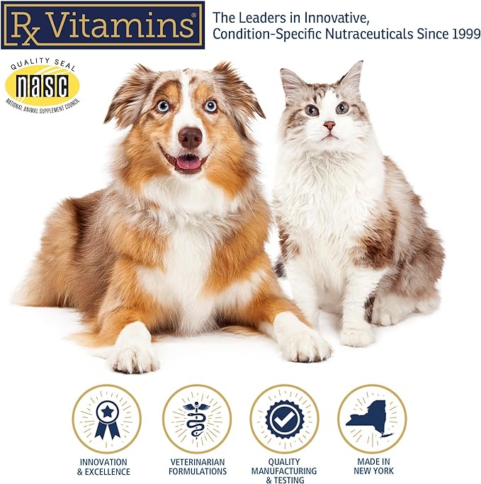 Rx Vitamins for Pets Rx Zyme for Dogs & Cats - Help Gastrointestinal Discomfort - Add to Food - 120g Powder RxVitamins