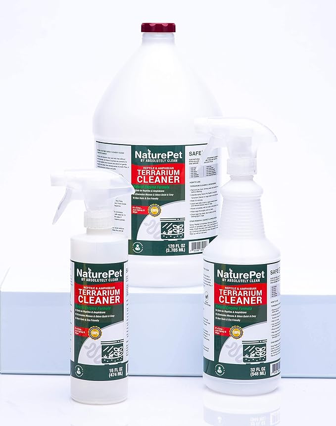 Reptile & Amphibian Terrarium Cleaner (16oz Spray Bottle) NaturePet