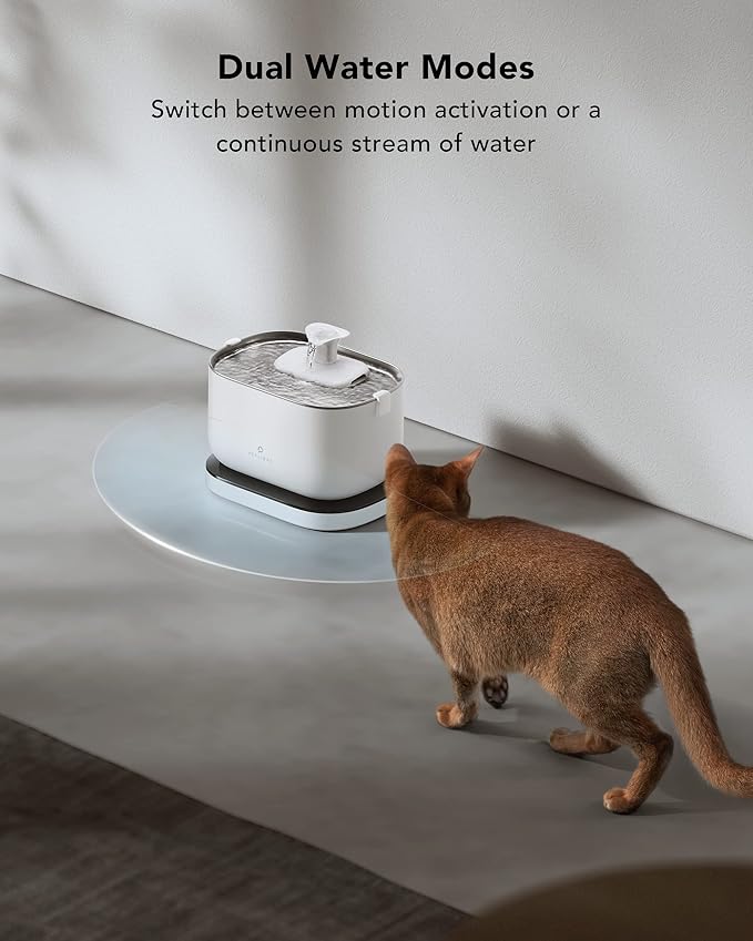 Bundle of PETLIBRO 2.5L/84oz Cat Water Fountain, Cordless Pet Water Fountain Battery Operated + PETLIBRO Replacement Filters, 4 Months Set of Filters 8 Count (Pack of 1) - PAWPICO