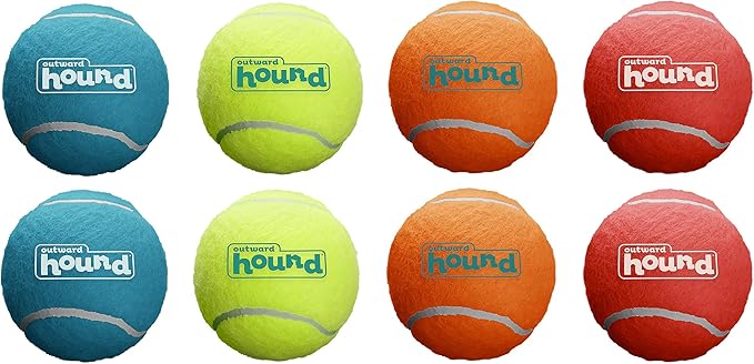 Outward Hound Squeaker Ballz Fetch Dog Toy, XS, 8-Pack - PAWPICO