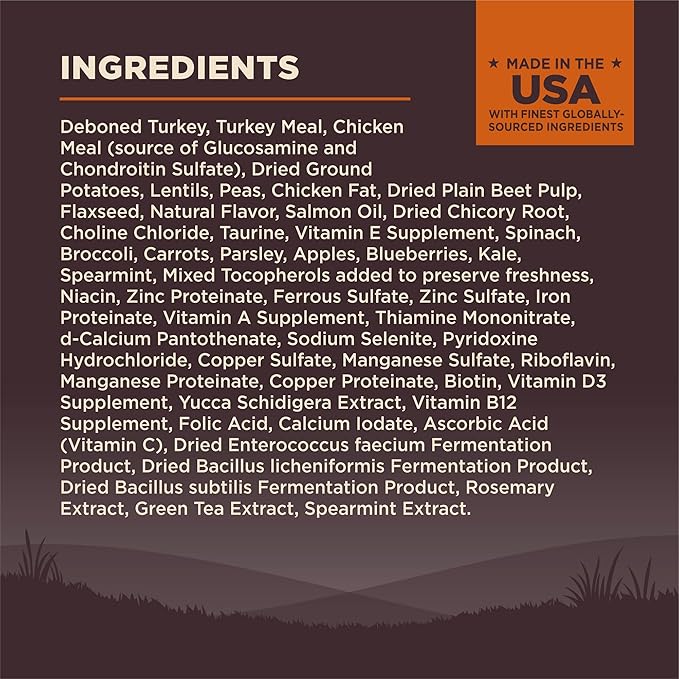 Wellness Natural Pet Food CORE Grain-Free High-Protein Small Breed Dry Dog Food, Natural Ingredients, Made in USA with Real Meat (Adult, Turkey, 4-Pound Bag) - PAWPICO