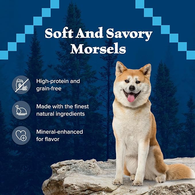 Blue Buffalo Wilderness Wild Bits Soft & Chewy Training Treats for Dogs, Grain-Free, Chicken Recipe, 4-oz. Bag - PAWPICO